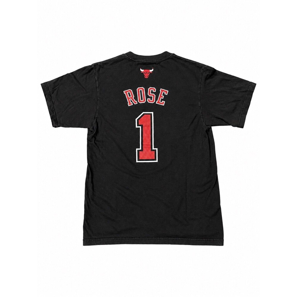 Adidas Vintage D Rose Mens Jersey Shirt Med Chicago Bulls NBA Basketball Black